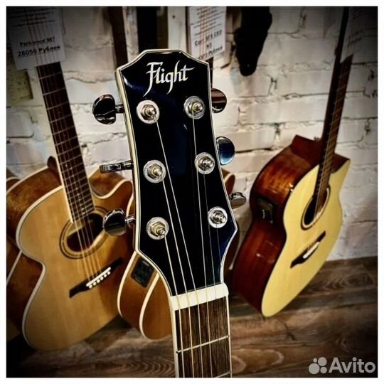 Гитара Акустическая Flight F-230C BK (Комплект)