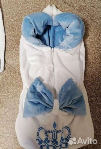 Конверт одеяло на выписку велюр