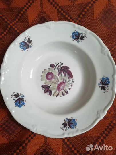 Тарелка с клеймом Песоченской ф-ки 1955г