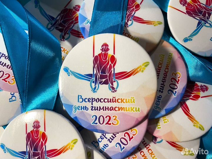 Значок-медаль спортивная гимнастика