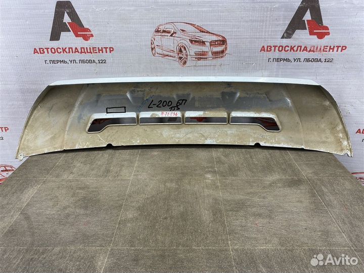 Спойлер бампера переднего Mitsubishi L200 с 2015 г