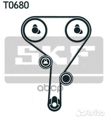 Комплект ремня грм (ремень ролик) vkma95663 Skf