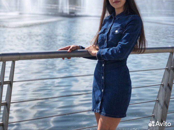 Джинсовое платье