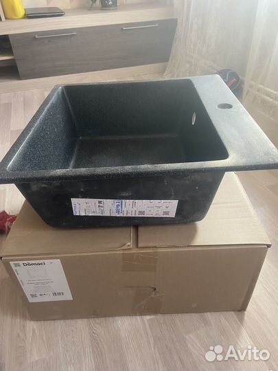 Раковина для кухни черная камень