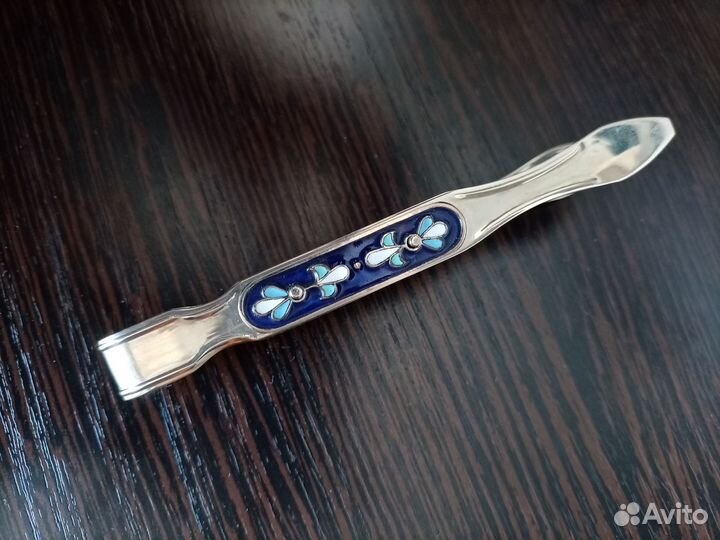 Ложки чайные, щипцы для сахара, мельхиор СССР