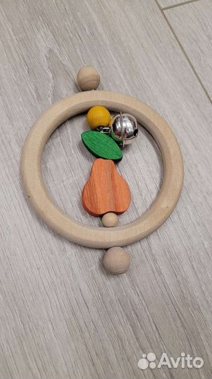 Деревянные игрушки, погремушка S-mala