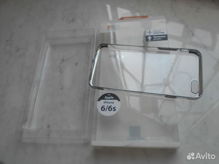 Чехол iPhone 6/6S Silver Премиум новый в упаковке