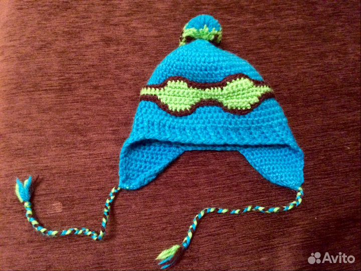 Зимняя шапка и шарф (набор вязаный)