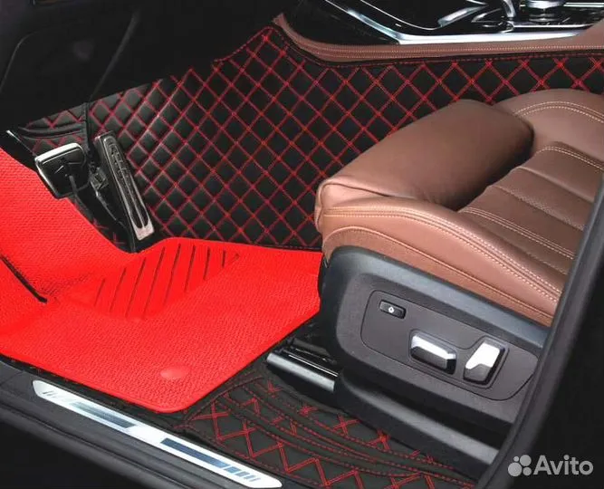 3D Коврики Audi A8 Высокие Борта Экокожа