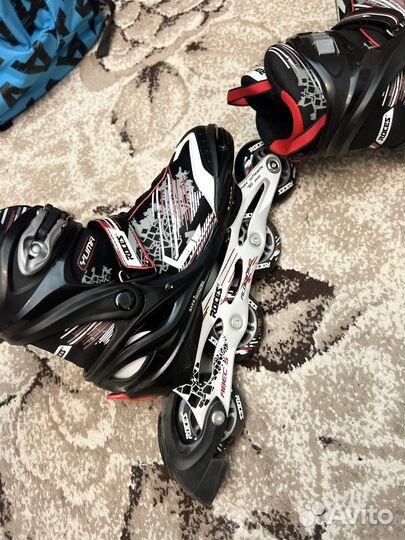 Ролики раздвижные 36-40 размер. сумка+защита