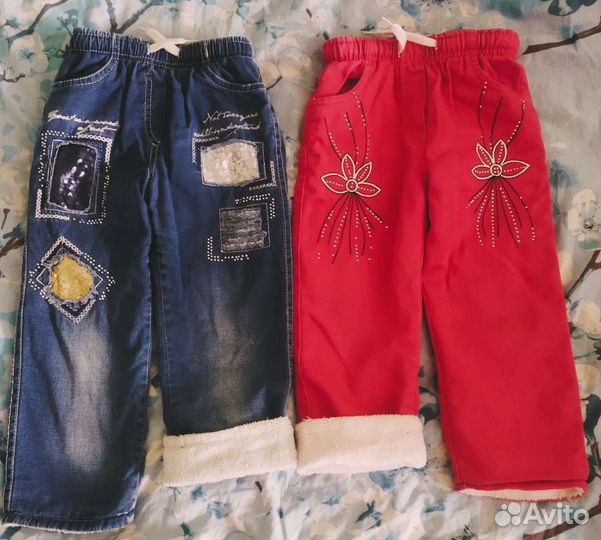 Джинсы для девочки 104