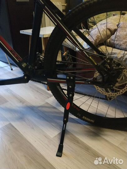 Подножка на велосипед (черная) для парковки