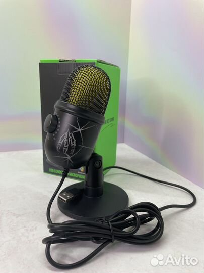 Игровой микрофон для пк USB (с подсветкой)