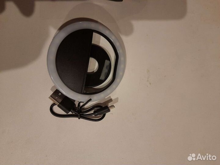 Светодиодное кольцо для селфи с кабелем USB