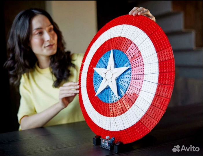 Конструктор Щит Капитана Америки, аналог 76262