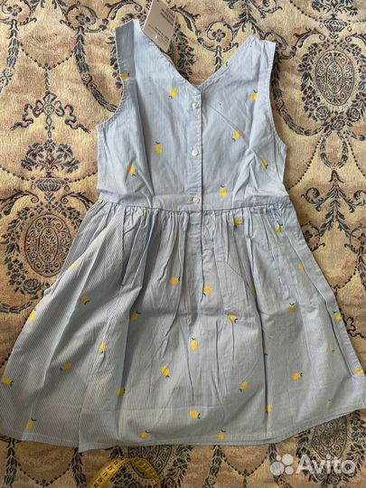 122 H&M новое платье хб нм hm