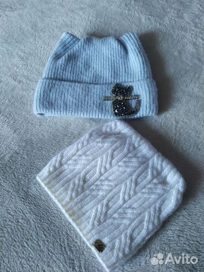 Шапка зимняя для девочки 3-5 годика