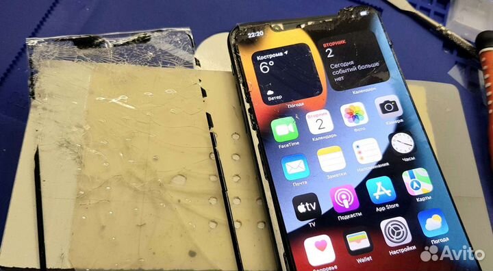 Замена стекла iPhone X Xs Samsung