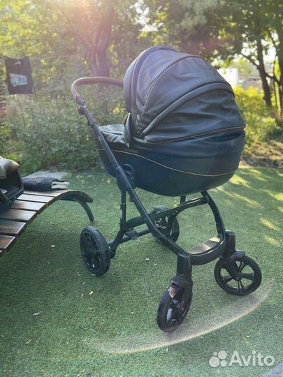 Коляска 2 в 1 Bass soft эко кожа