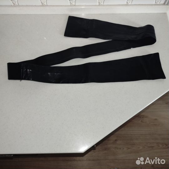 Пояс кожаный для пальто, плаща, шубы