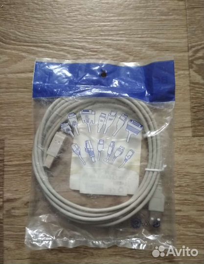 Кабель для мфу, компьютера behpex USB 2.0 AM-BM 3м