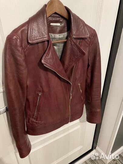 Massimo dutti кожаная куртка