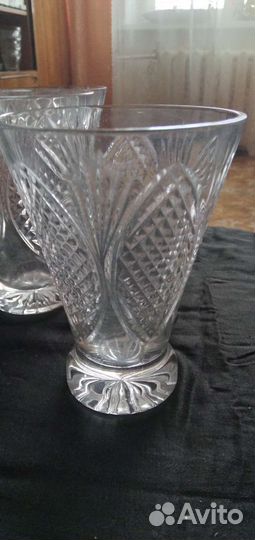 Хрустальные фужеры, кружки, стопки