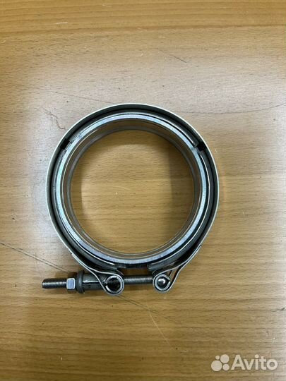 V-band 4”(102мм) с фланцами с проточкой папа-мама