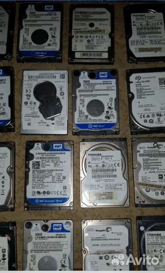 Аккумуляторы и диски для ноутбуков нерабочие