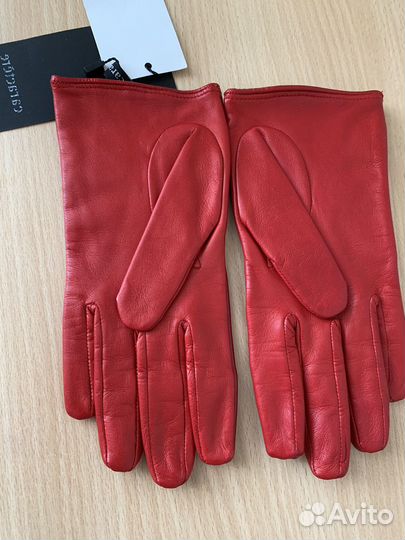 Перчатки женские кожаные новые