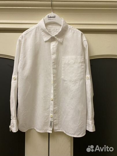Белая рубашка на мальчика. zara