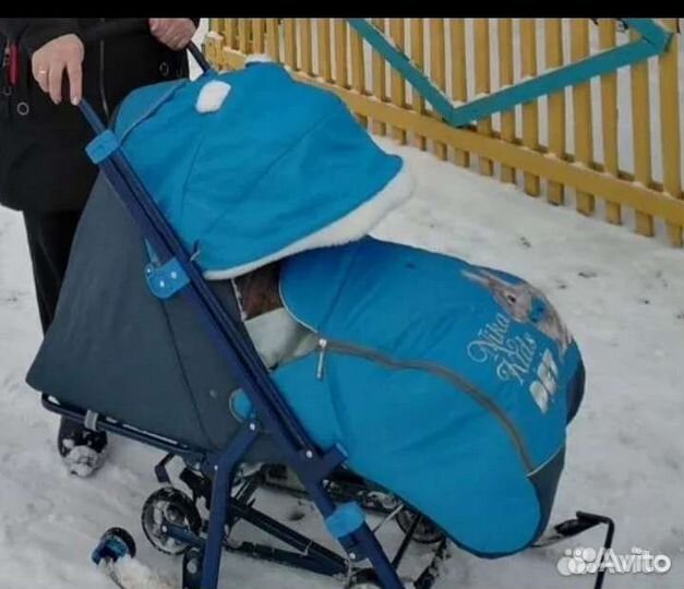 Детские санки коляска