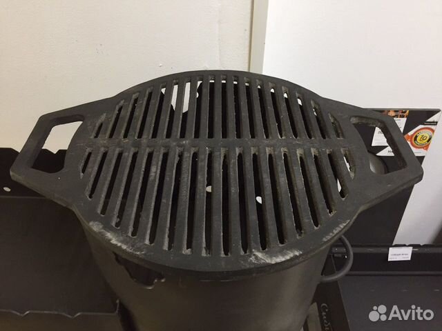 Решетка гриль чугунная круглая