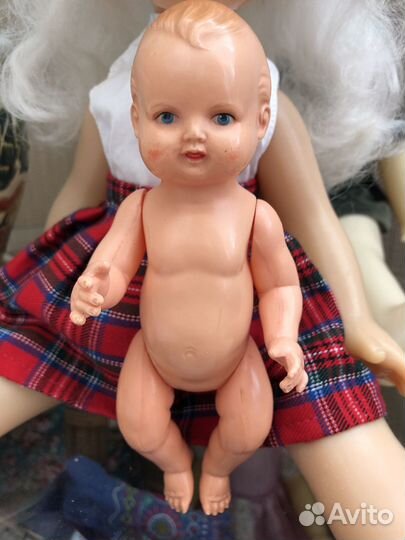 Кукла пупс Minerva СССР гдр целлулоид