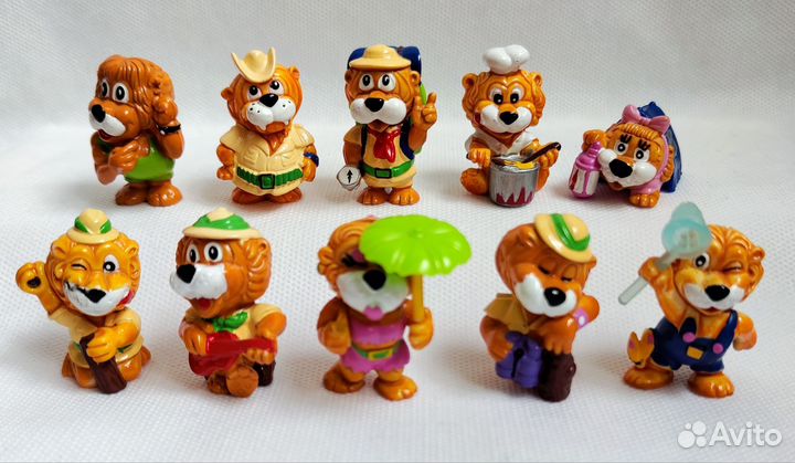 Коллекция львы-туристы киндер-сюрприз 1993 год