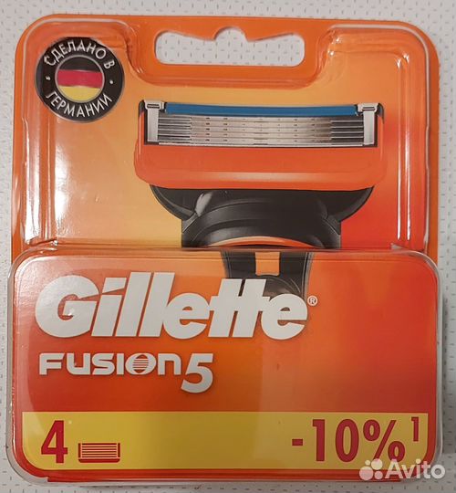 Gillette Fusion 5, 4 шт. оригинал