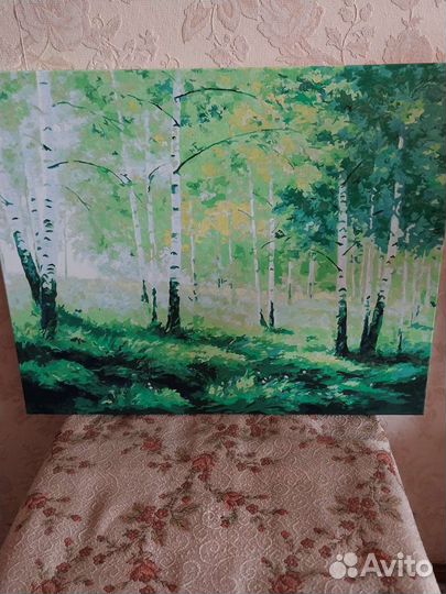 Нарисованная картина по номерам