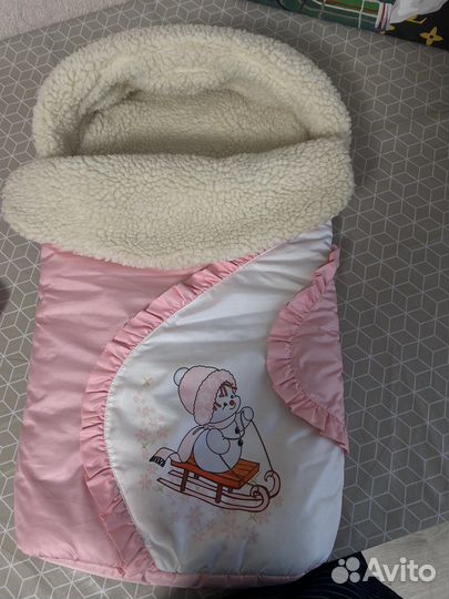 Конверт одеяло на выписку зима