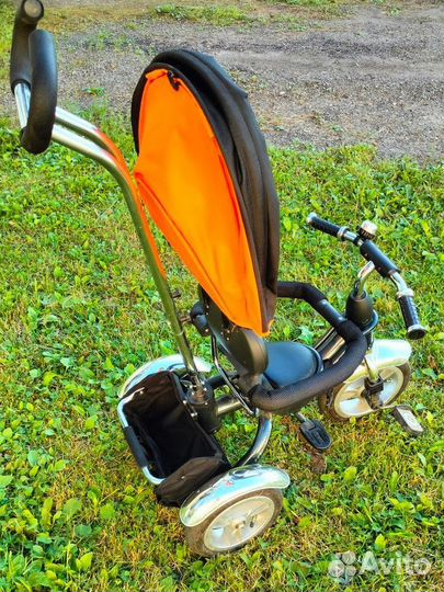 Велосипед с родительской ручкой