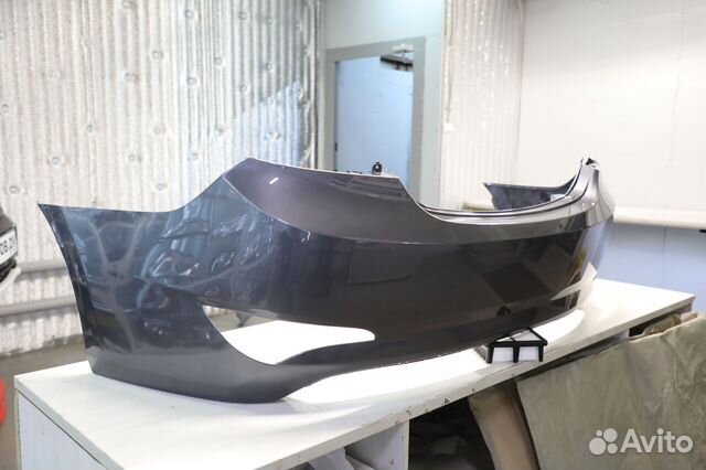 Бампер задний Хендай Солярис 1 2014-2017 SAE серый