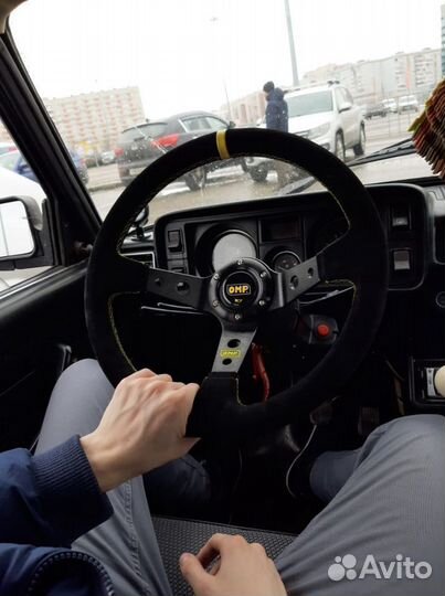 Руль OMP замша. Новый