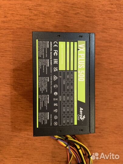 Блок питания aerocool vx plus 500w