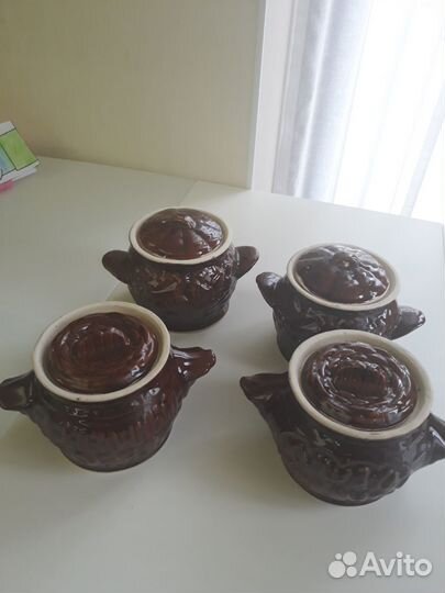 Горшочки глиняные для запекания