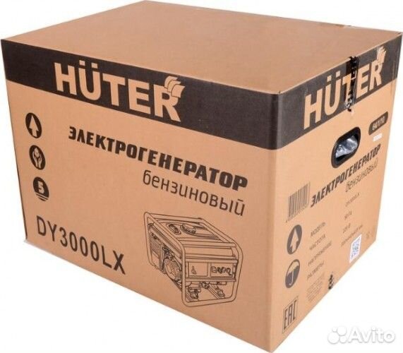 Генератор бензиновый huter DY 3000 LX электростартер 64/1/10