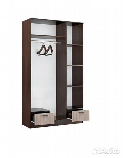 Шкаф Адель 1.2 ясень шимо темный / ясень шимо свет