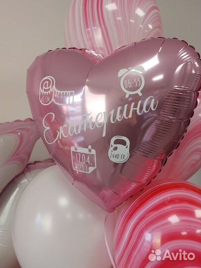 Гелиевые и воздушные шары на выписку