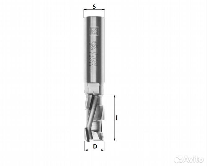 Алмазная фреза ITA Z1+1 DTA.12.025.12.0SR