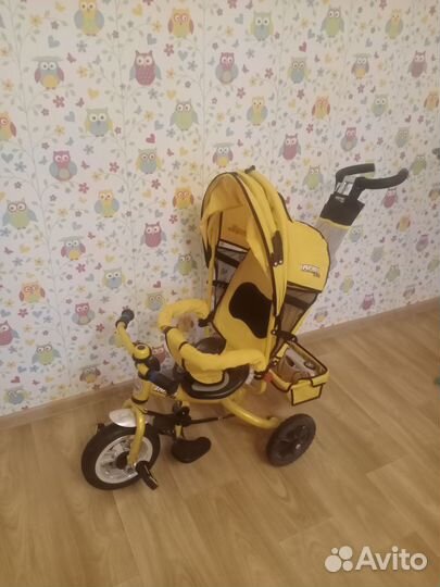 Велосипед коляска с ручкой