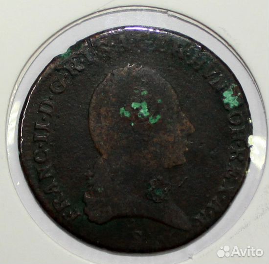 Монета. 3 крейцера 1800 год. Австрийская Империя