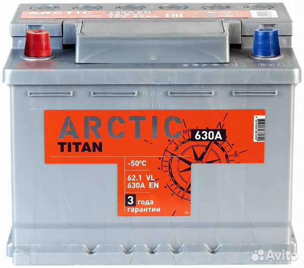 Аккумулятор titan arctic 6ст-62.0 VL